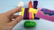 Play and Learn Colours with Playdough Modelling Clay and Vegetables Molds Fun & Creative for Kids