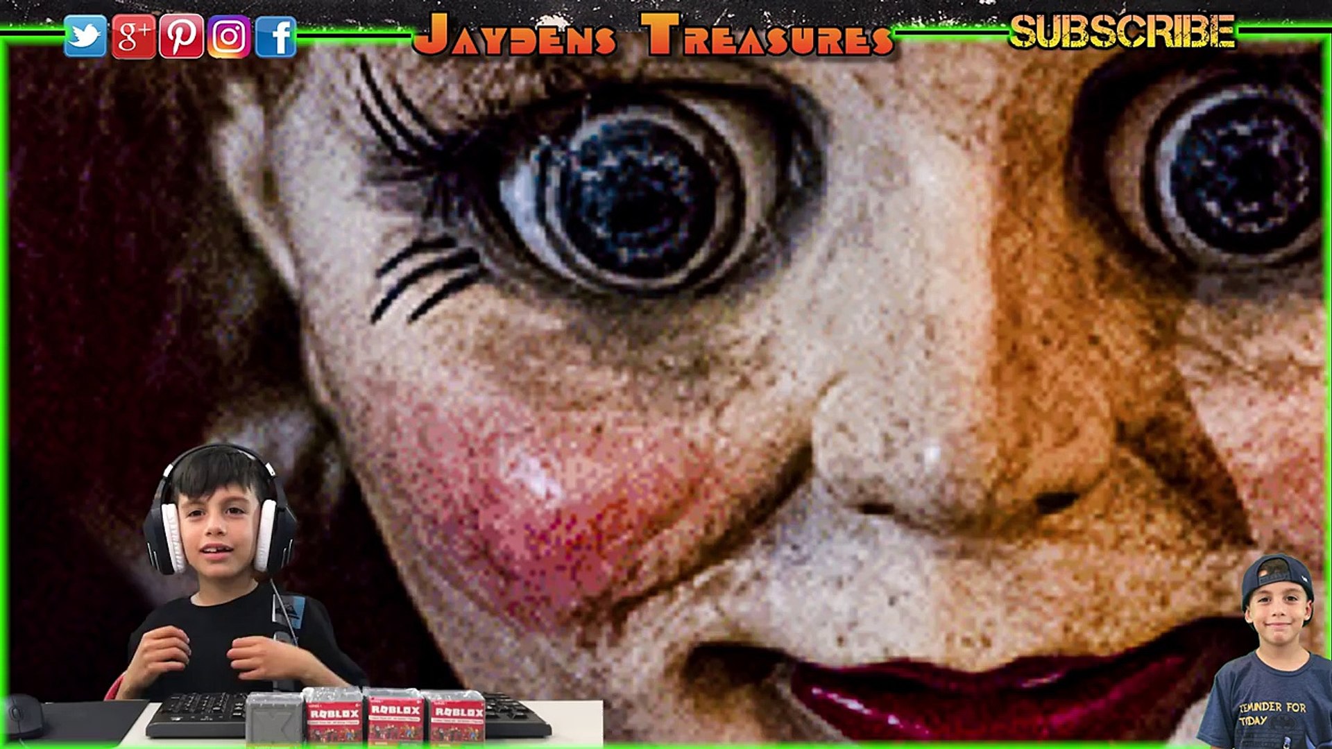 Five Nights At Freddys At Chuck E Cheese Jump Scare Jayden Plays Roblox Annabelle Creation 影片 Dailymotion - how to make a jumpscare in roblox