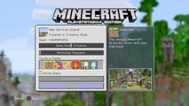 Minecraft Xbox / PS - TU52 - Village At Spawn - Survival Island Seed! / Wii U