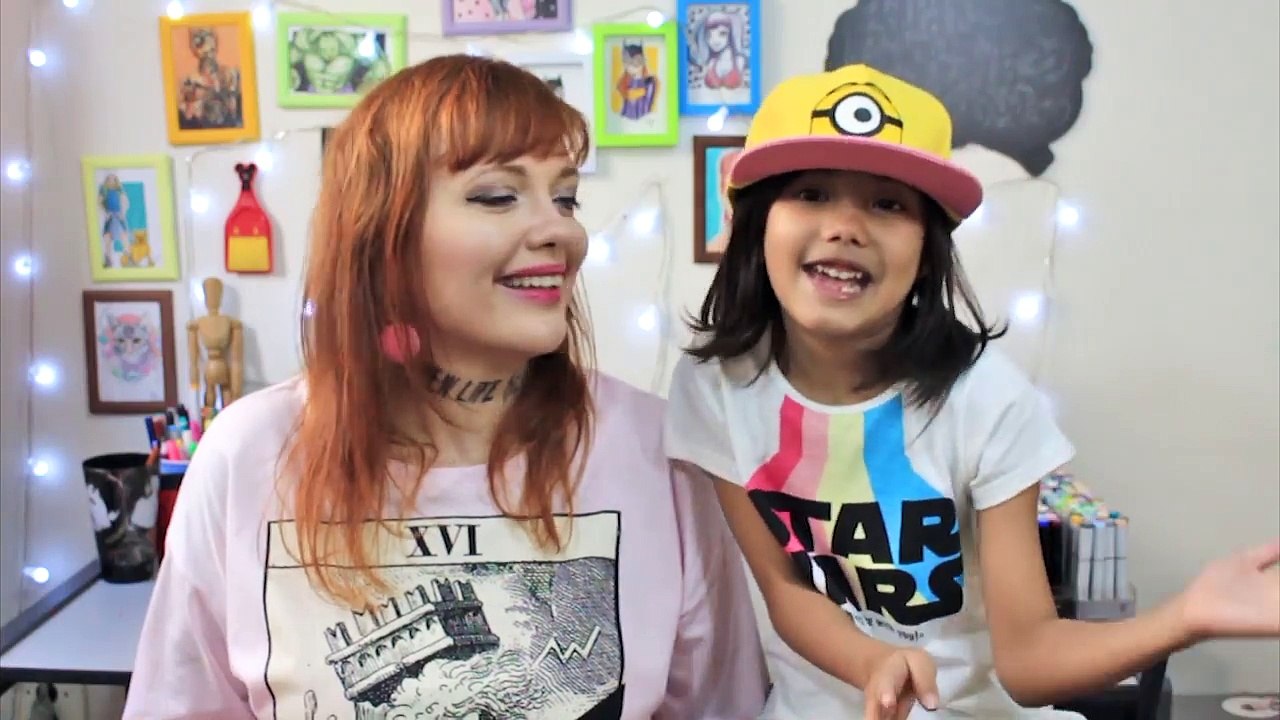 RECRIANDO O DESENHO DA MINHA FILHA | DESENHO DE CRIANÇA