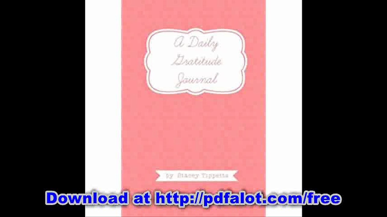 A Daily Gratitude Journal