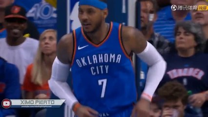 Carmelo Anthony à Westbrook en prennant le rebond "Barre-toi, put*#n !"