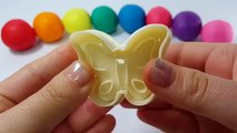 Play Doh Butterfly & Orbeez Surprise Foam Toy Cups Learn Colors Modelling Clay Nursery Rhymes