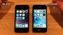 iPhone 4S iOS 9.0 (Build 13A344) vs iOS 8.4.1 (Final)