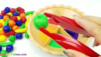 Sorting Pie Best Learning Video for Babies Kids Toddlers Toys Learn Colors Counting Fruits Preschool