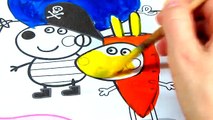 Peppa Pig Daddy Pig and other Coloring Book Pages Kids Fun Coloring Video For Kids