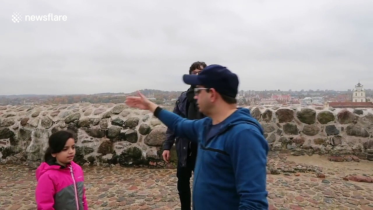 Man screaming 'I am a racist' attacks visitors at historic Vilnius tourist attraction