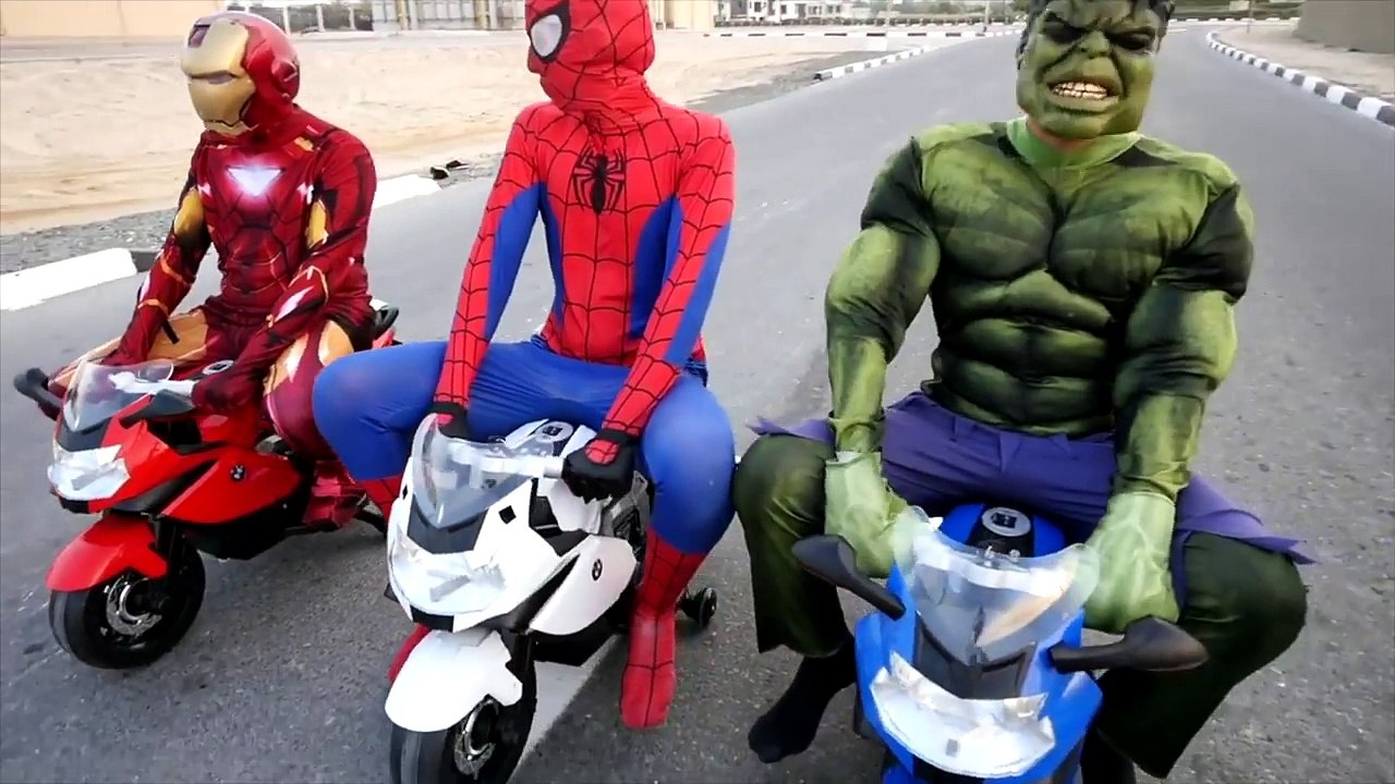 RECKLESS HULK Crushes SpiderBaby Toys Under Car! w/ Lightning McQueen Spiderman in Real Life