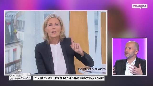 Claire Chazal joker de Christine Angot dans ONPC