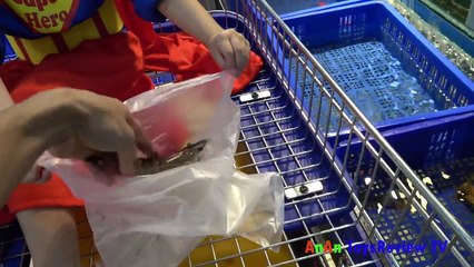 Siêu Nhân AnAn Đi Siêu Thị Mua Tôm Cua Và Tập Làm Món Tôm Nướng ❤ Anan Toysreview TV ❤