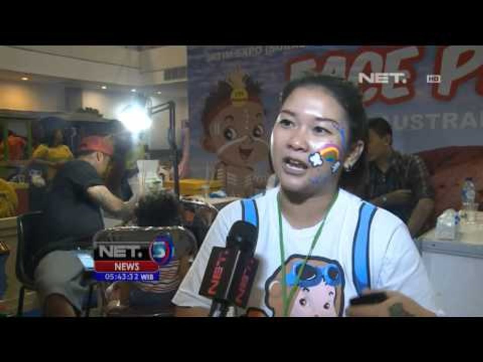 NET5 - Seni lukis wajah kembangkan kreativitas anak