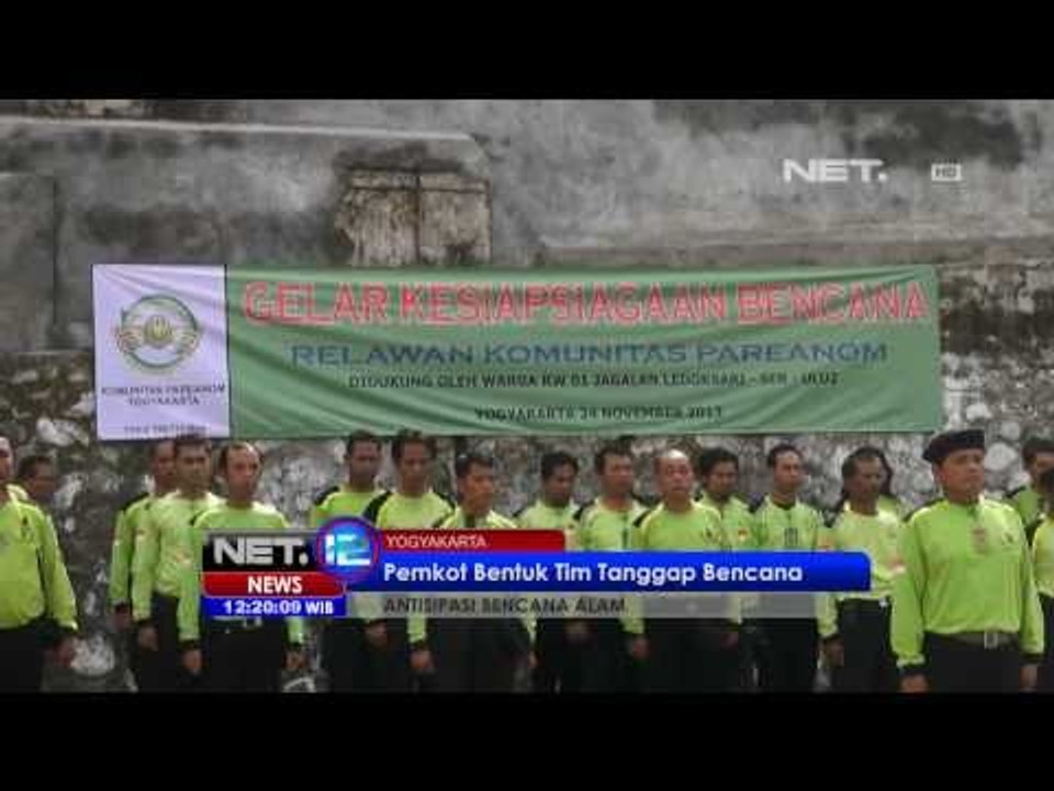 NET12 - Pemkot Jogja bentuk tim tanggap bencana untuk antisipasi bencana alam