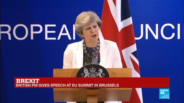REPLAY - British Prime Minister Theresa May gives speech at European Union Summit in Brussels