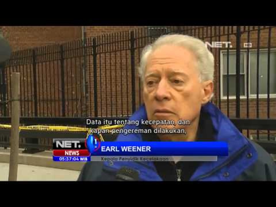 NET5 - Anjloknya kereta komuter Metro North di NewYork