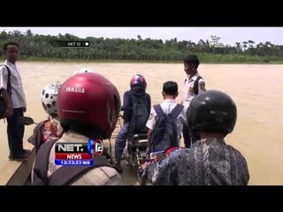 Tak Ada Jembatan, Warga di Banten Andalkan Perahu Penyebrangan untuk Beraktvitas - NET12
