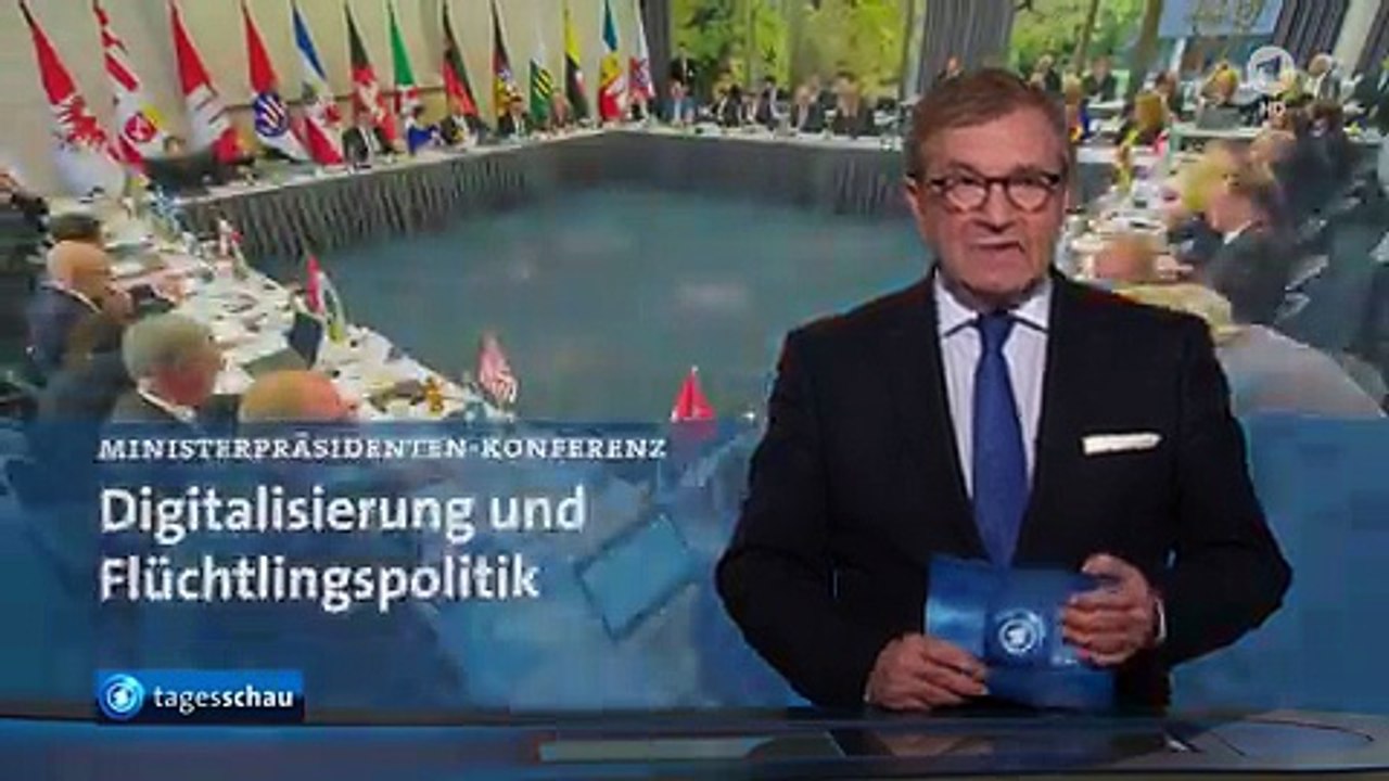 SCHWERPUNKT: Flüchtlingspolitik und Digitalisierung - Treffen der Länderchefs | Tagesschau24