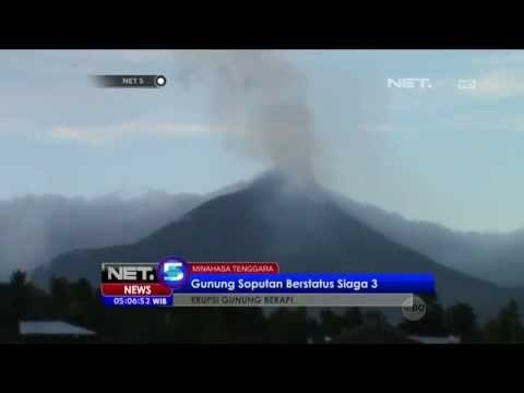 Gunung Soputan di Minahasa Tenggara Muntahkan Abu Vulkanik - NET5