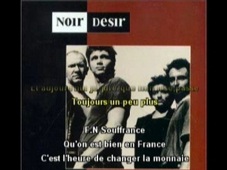 Karaoke - Noir Désir - Un Jour En France
