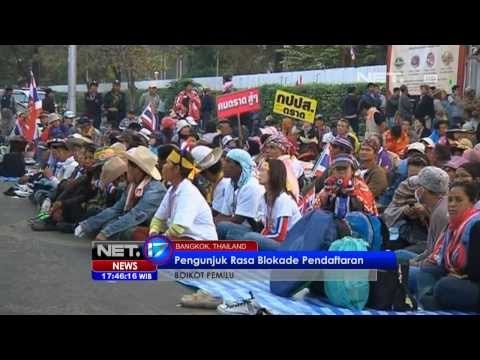 NET17 - Massa Anti Pemerintah Thailand memboikot Pemilu