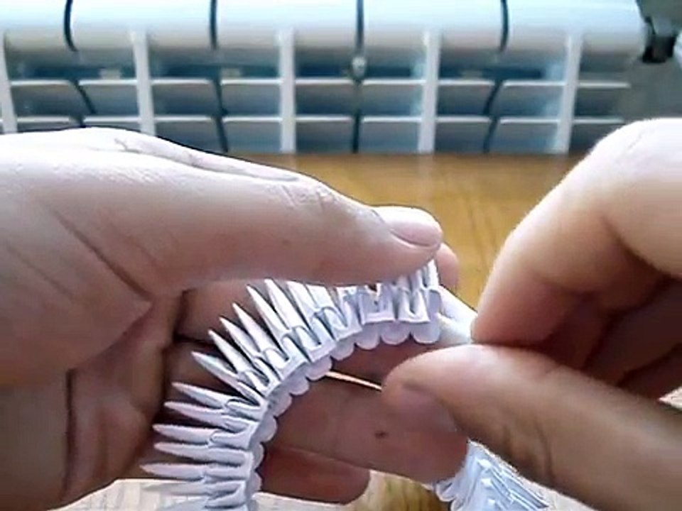 How to make a 3D Origami Swan #1