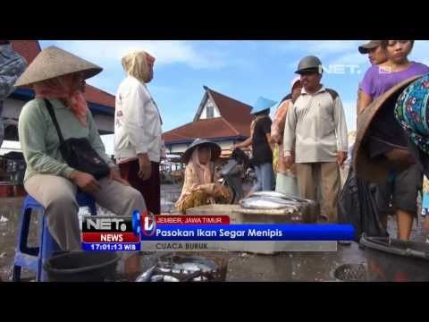 NET17 - Cuaca buruk, nelayan tak melaut, harga ikan naik