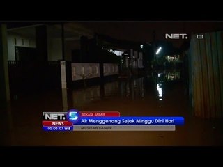 NET5 - Air Menggenang Sejak Minggu Dini Hari di Jatiasih