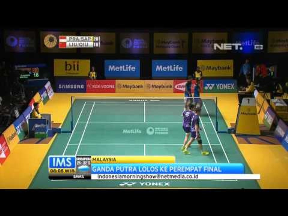 IMS - Pasangan ganda putera indonesia lolos babak perempat final malaysia