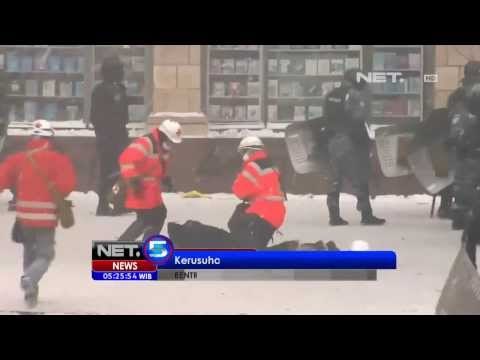 NET5 - Bentrokan Polisi dan Demontrans terjadi di Ukraina