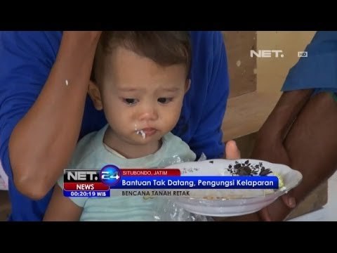 NET24 - Bantuan Tak Datang, Pengungsi Bencana Tanah Retak Situbondo Kelaparan