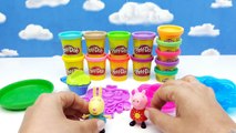 PEPPA PIG TORTA DI COMPLEANNO PLAY DOH - giochi per bambini e bambine - torta arcobaleno
