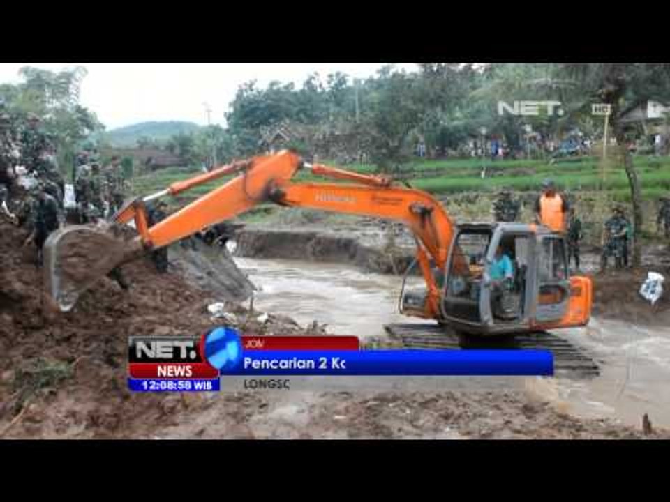 NET12 - Pencarian korban longsor Jombang