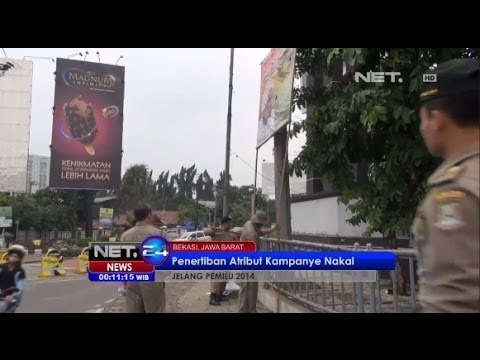 NET24 - Penertiban Atribut Kampanye Nakal