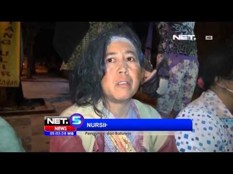 NET5 - Gunung Kelud Meletus 1 Truk Pengungsi Terlantar di SPBU
