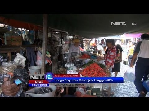NET12 - Dampak Musim Hujan, Harga Sayuran Naik Hingga 50 Persen