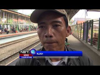 NET12 - Gangguan wesel jadwal kereta berantakan