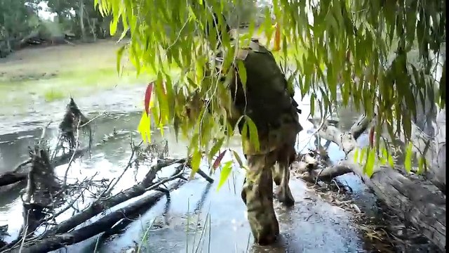 Crocodile attacks pig hunters in Northern Territory Australia. Croc loses.