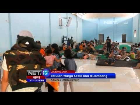 NET17 - Ratusan warga Kediri korban letusan Gn. Kelud mengungsi hingga ke Jombang