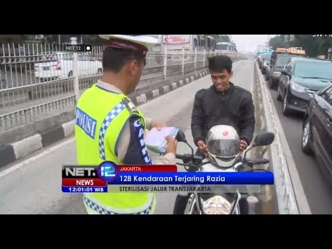 NET12 - 128 Kendaraan terkena razia menerobos jalur busway di Mampang