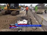 NET17-Perbaikan Jalan Pantura yang Ambles Hampir Tuntas