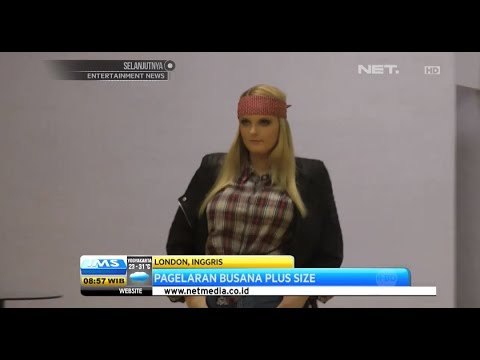 IMS - Pagelaran busana menampilkan model dengan ukuran plus size di London