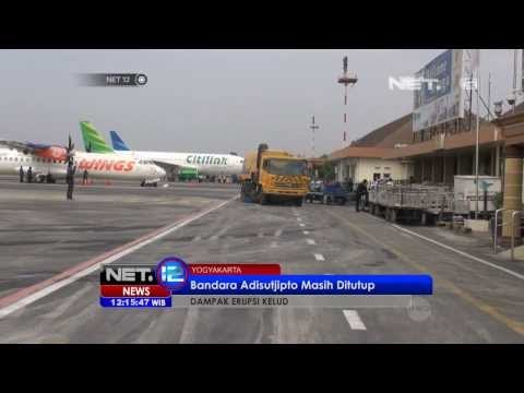 NET12 - Bandara Adi Sucipto beroperasi kembali pasca letusan Kelud
