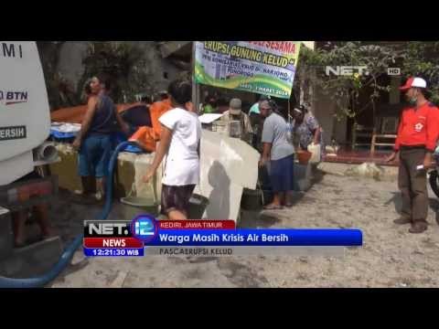 NET12 - Pasca erupsi kelud warga hingga kini masih kekurangan air bersih