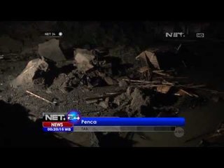 NET24 - Longsor terjadi di Lembang Bandung akibat retakan tanah