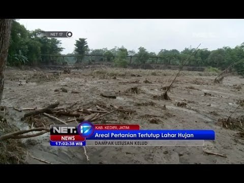 NET17-Puluhan Hektar Lahan Pertanian Kediri Tak Bersisa Akibat Banjir Lahar Hujan
