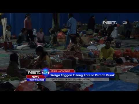 NET24-Pengungsi Kelud Enggan Pulang karena Rumah Mereka Rusak Berat