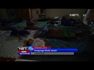 NET24 - Akibat tanah retak Situbondo meluas warga bongkar material rumah mereka