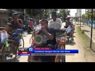 NET17 - Cara unik KPU gunakan maskot dan becak untuk mensosialisasikan Pemilu 2014