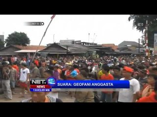 NET12-Bagian Belakang Bus Hancur Akibat Tabrakan dengan Kereta