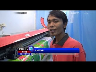 NET12 - Omzet sejumlah pengusaha konveksi dan sablon meroket jelang kampaye pemilu 2014