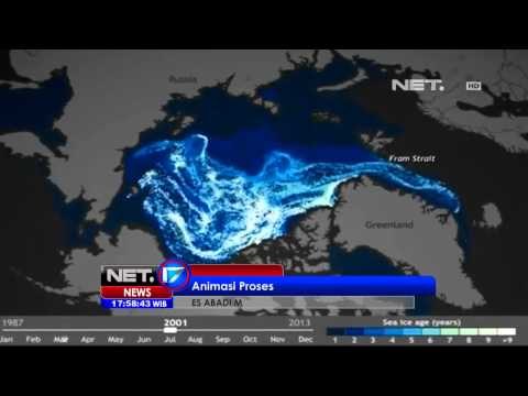 NET17 Rekam Satelit Observasi Es Antartika Menunjukkan Volume Es Dunia Berkurang Drastis